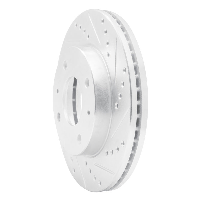 DFC 01-03 Hyundai Sonata Front Right Drilled & Slotted Silver Brake Rotor