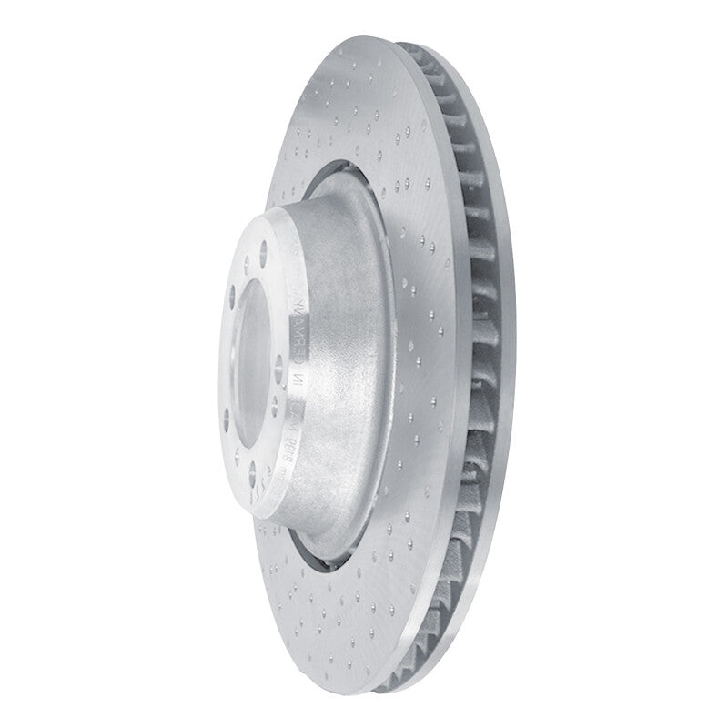 R1 15-17 Porsche 911 Left Rear Drilled Carbon Alloy GeoMET Rotor