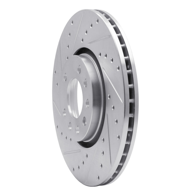 R1 99-10 Chevrolet ASTRA (Mexico) Front Left Drilled & Slotted Silver Brake Rotor