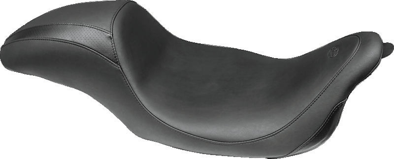 Mustang 08-21 Harley FL Touring Driver Backrest Kit w/Studs - Black
