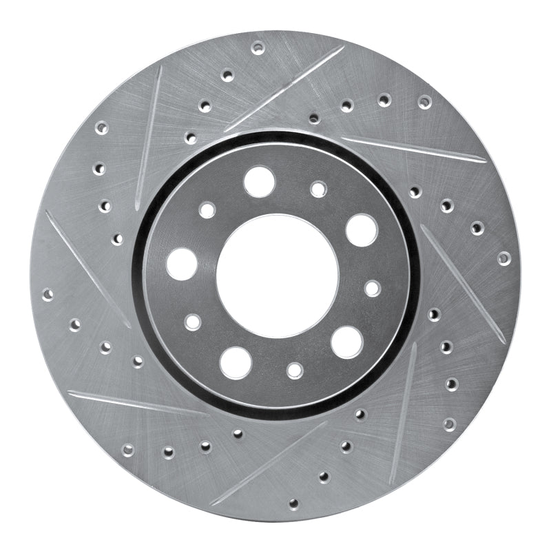 DFC 99-09 Volvo S60/S80/V70/XC70 Front Left Drilled & Slotted Silver Brake Rotor