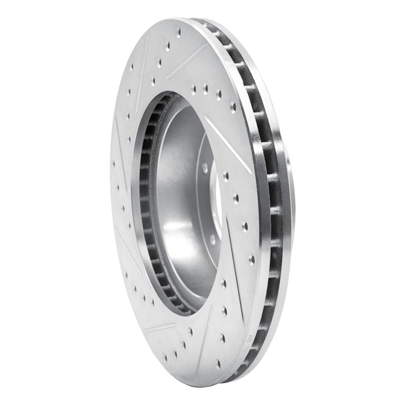 DFC 91-98 Toyota T100 Front Right Drilled & Slotted Silver Brake Rotor