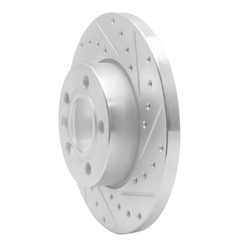 R1 96-00 Volkswagen EuroVan Front Right Drilled & Slotted Silver Brake Rotor