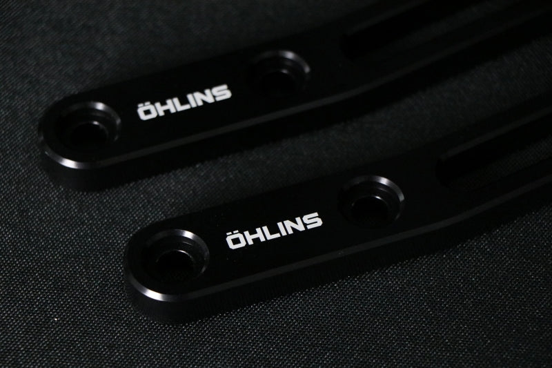 Ohlins 14-26 Harley FL Touring STX 36 Twin Blackline 13in Blk Reservoir Shocks - Heavy Duty Springs