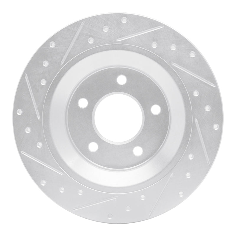 DFC 06-15 Mazda 5 Rear Right Drilled & Slotted Silver Brake Rotor