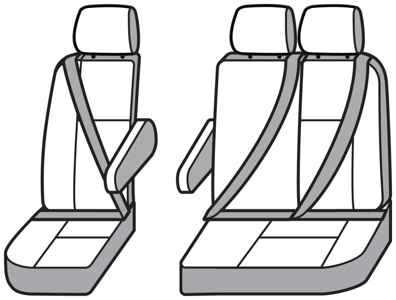 Covercraft 15-21 Ford Transit Carhartt SeatSaver Custom Third Row Seat Covers - Brown