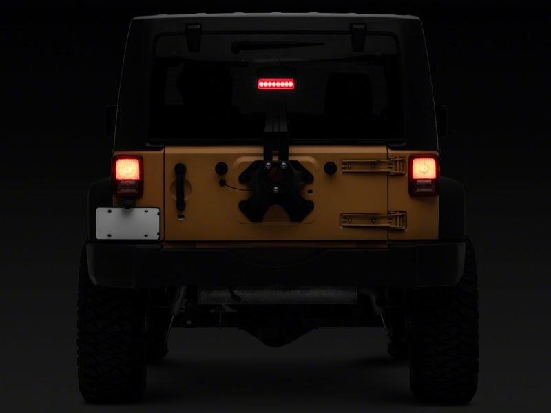 Raxiom 07-18 Jeep Wrangler JK Axial Series Hyper Flash LED Third Brake Light- Red