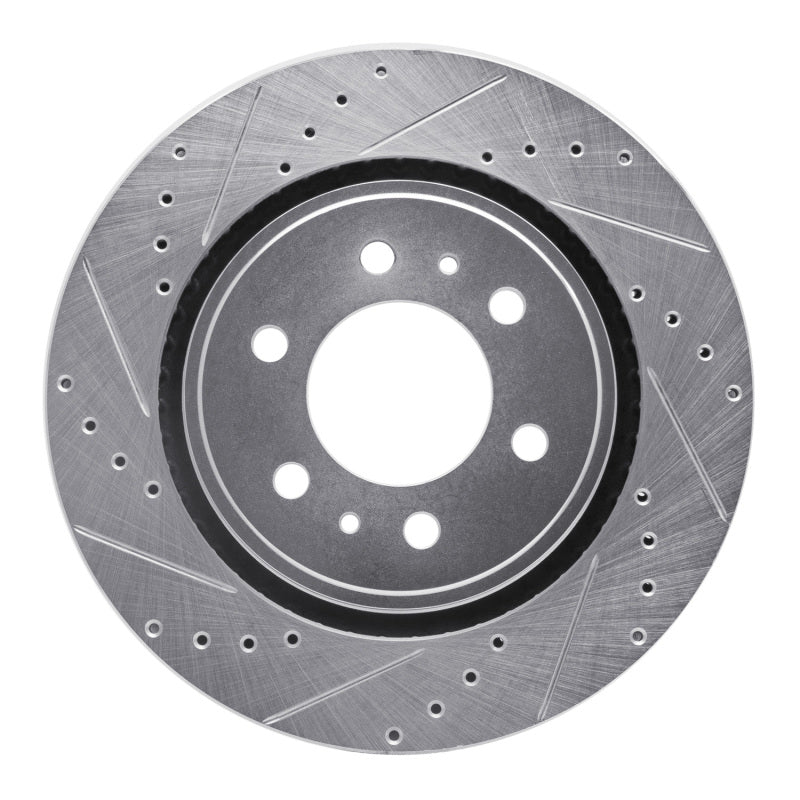 R1 08-16 Nissan CABSTAR (Mexico) Front Left Drilled & Slotted Silver Brake Rotor