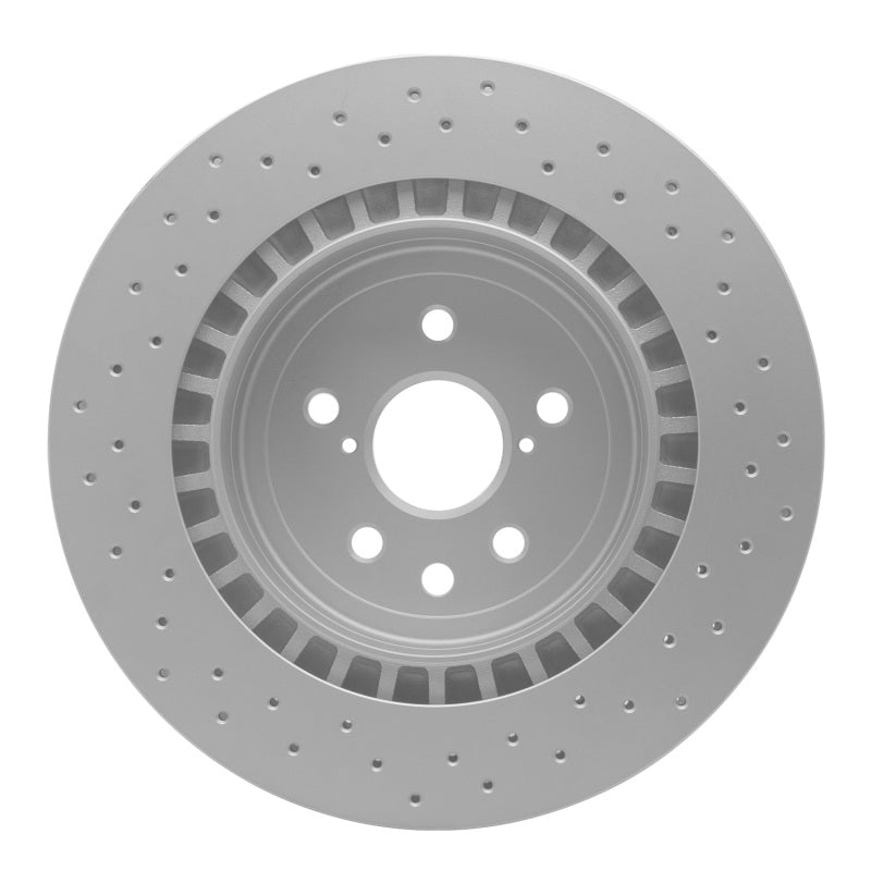 R1 08-14 Lexus IS F Rear Drilled Carbon Alloy GeoMET Rotor