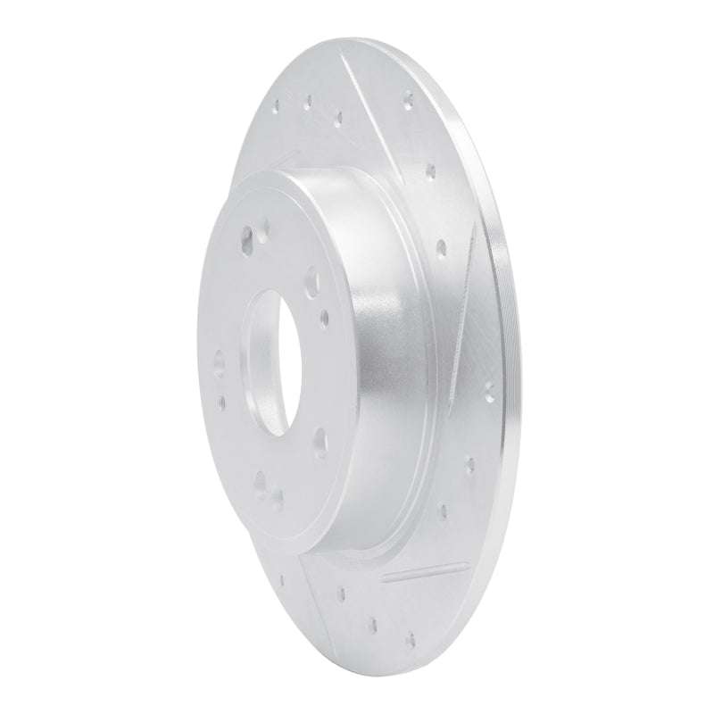 DFC 16-16 Honda CR-Z Rear Right Drilled & Slotted Silver Brake Rotor