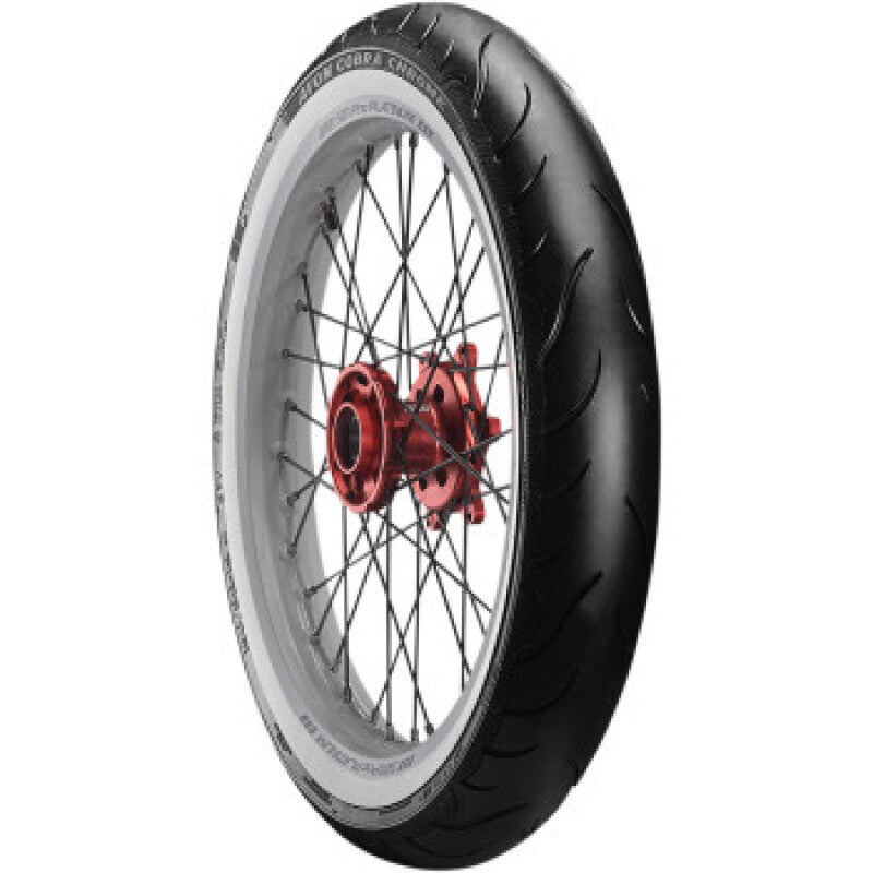 Avon Cobra Chrome AV91 White Sidewall Front Tire - 120/70-21 68V 1DK (NOT AVAILABLE UNTIL DEC 2026)