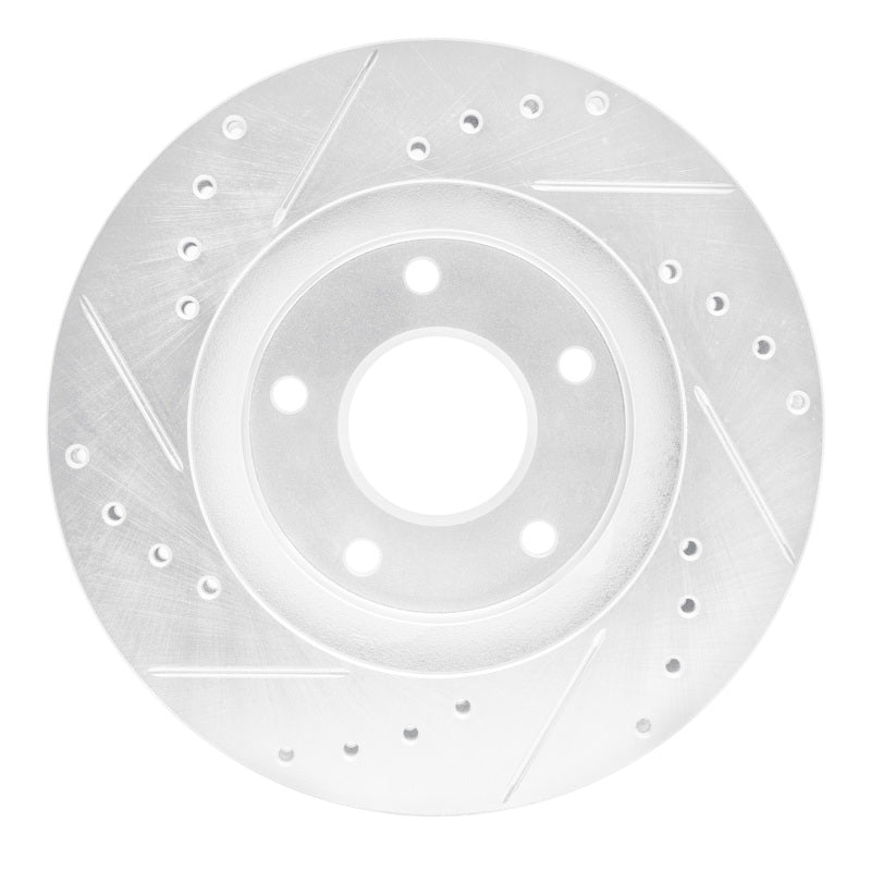 DFC 99-01 Infiniti I30 Front Right Drilled & Slotted Silver Brake Rotor