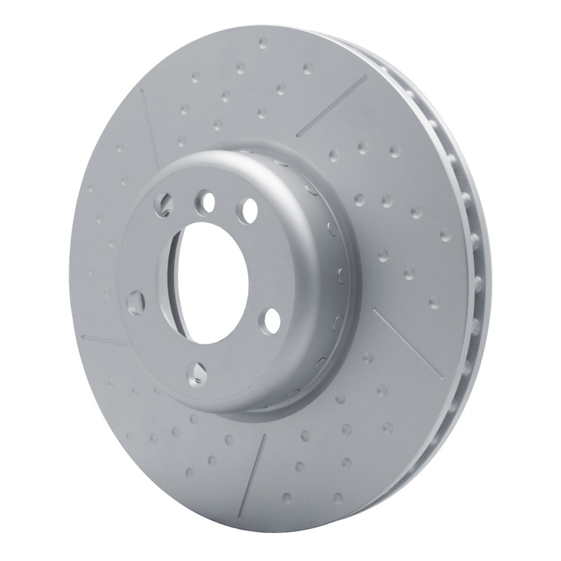 R1 12-21 BMW 230I xDrive Front Carbon Alloy GeoMET Dimpled & Slotted Rotor