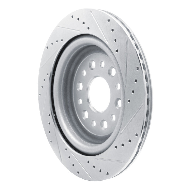 DFC 19-25 Ram 1500 Rear Left Drilled & Slotted Silver Brake Rotor