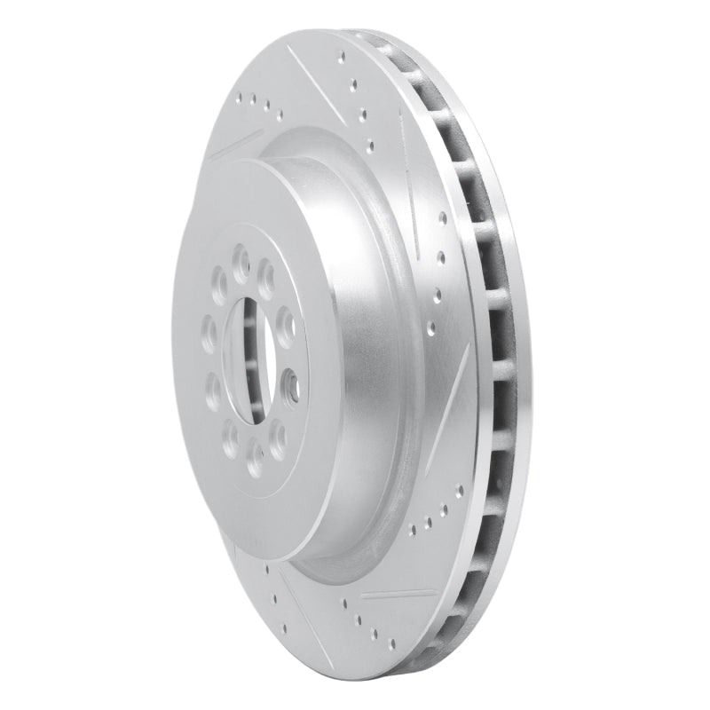 DFC 03-05 Jaguar Super V8 Front Right Drilled & Slotted Silver Brake Rotor