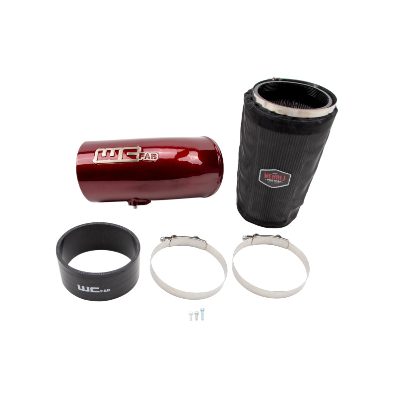 Wehrli Cummins High Mount 2nd Gen Swap 5in Intake Kit - Bengal Red