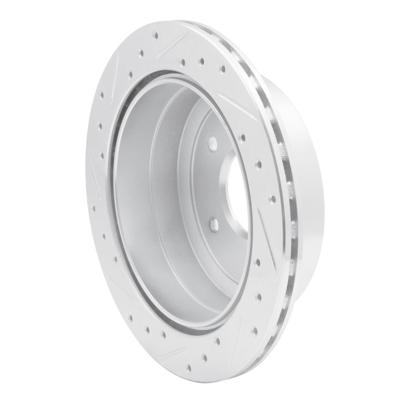 R1 05-06 Pontiac GTO Rear Right Drilled & Slotted Silver Brake Rotor