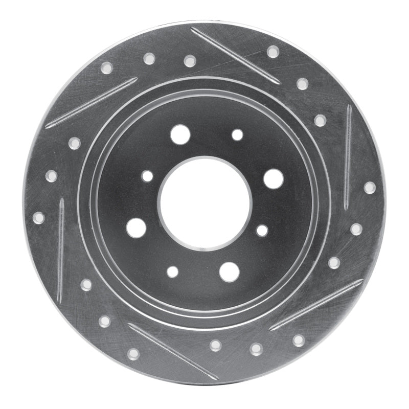 DFC 88-01 Acura INTEGRA Rear Left Drilled & Slotted Silver Brake Rotor