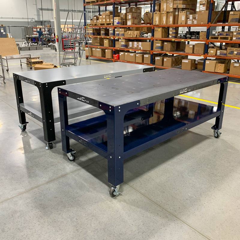 Wehrli Modular Steel Work Bench Top/Shelf Kit - 42in x 90in x .120in Thick (Grey)