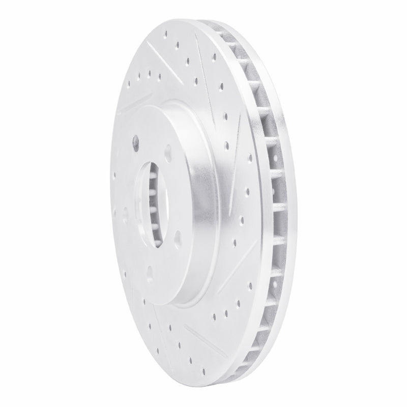 DFC 01-07 Buick Rendezvous Front Right Drilled & Slotted Silver Brake Rotor