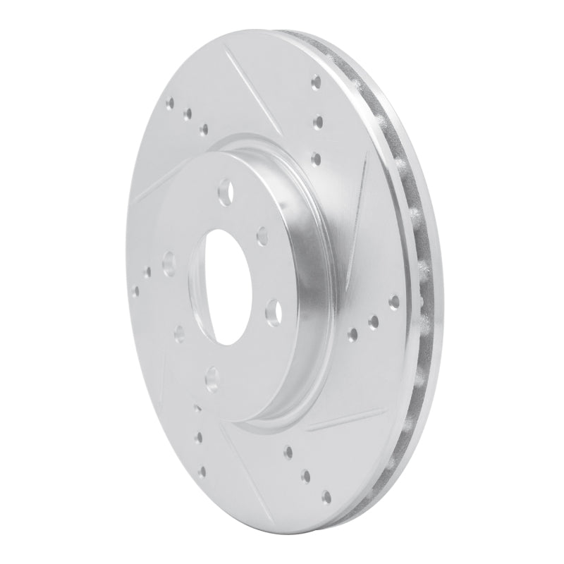 R1 09-19 Dodge Vision (Mexico) Front Right Drilled & Slotted Silver Brake Rotor