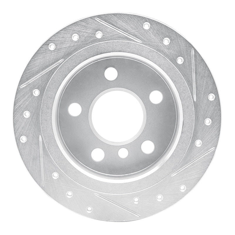 DFC 14-24 Mini Cooper (Excl Clubman) Rear Left Drilled & Slotted Silver Brake Rotor