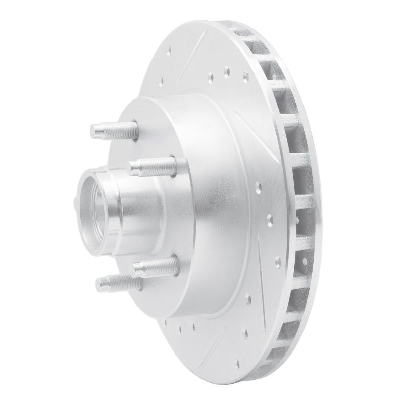 R1 95-97 Ford Ranger (USA/Canada) Front Left Drilled & Slotted Silver Brake Rotor