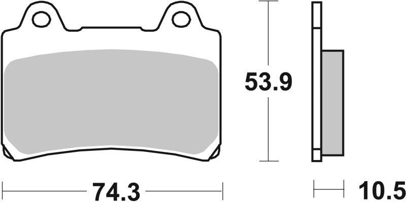 Brembo OE 96-07 Yamaha XVZ A Royal Star 1300cc Brake Pad - Rear