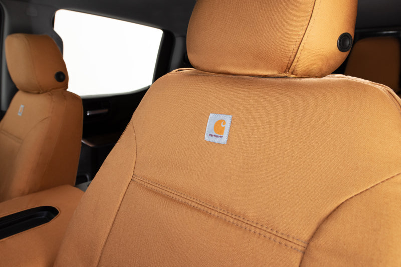 Covercraft 18-24 Chevrolet Traverse Carhartt PrecisionFit Custom Front Row Seat Covers - Brown