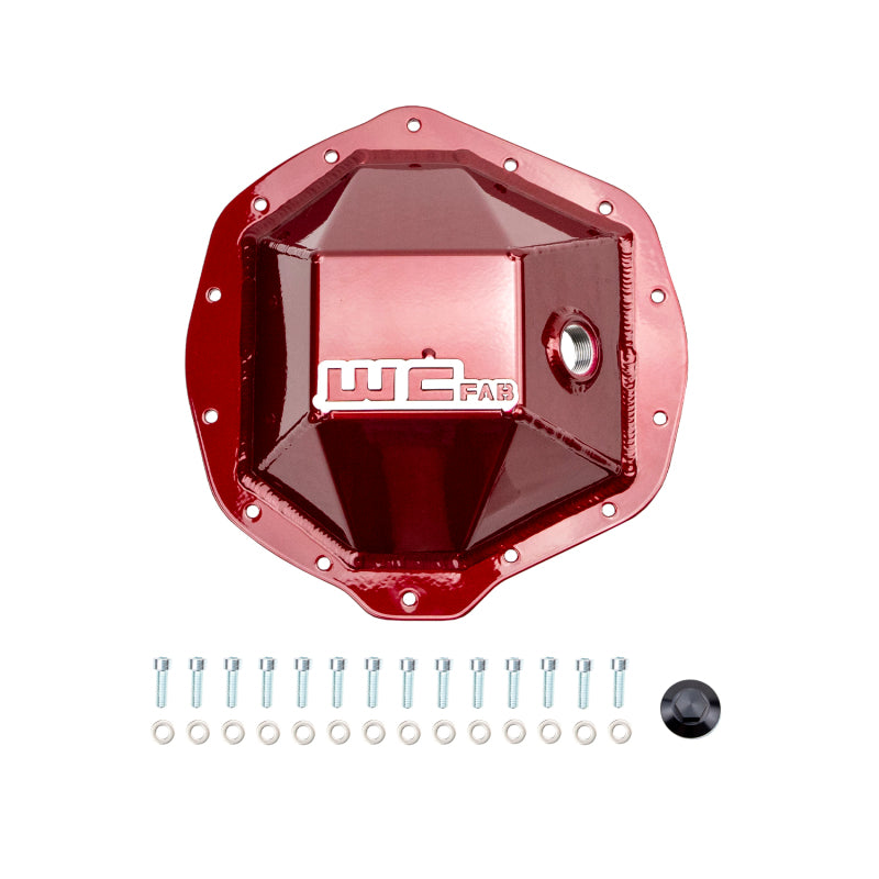 Wehrli 01-19 Chevrolet Duramax/03-19 Dodge Cummins 11.5in AAM Rear Diff. Cover - Candy Red