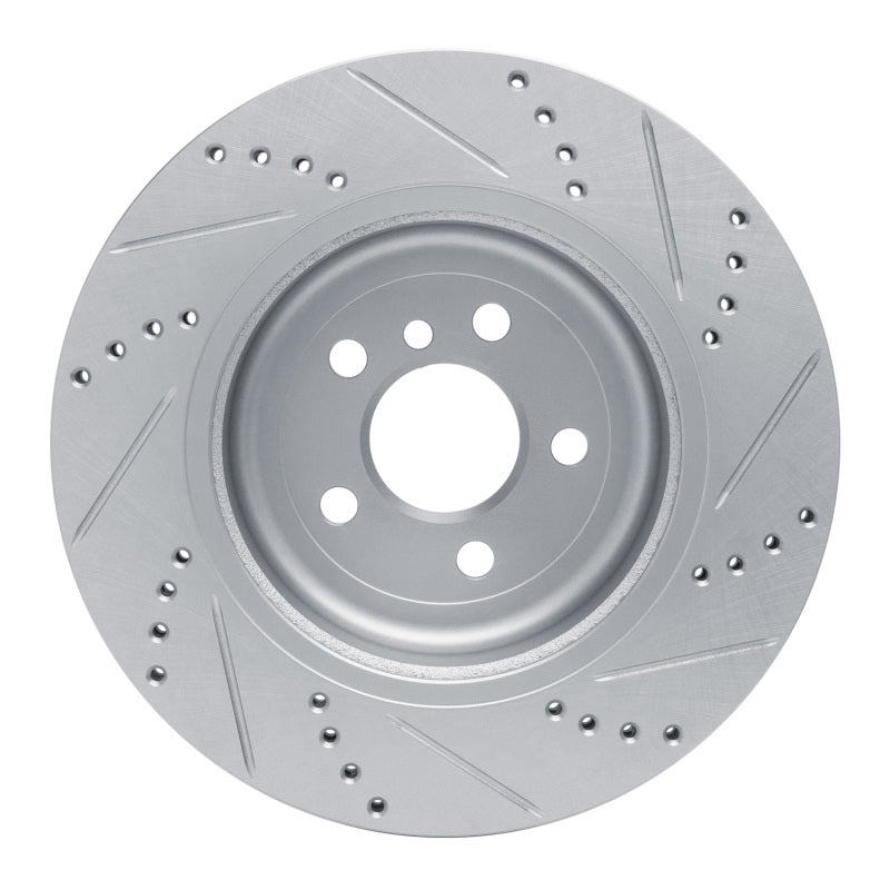 DFC 17-25 BMW 430I xDrive Gran Coupe Right Rear Drilled & Slotted Silver Brake Rotor