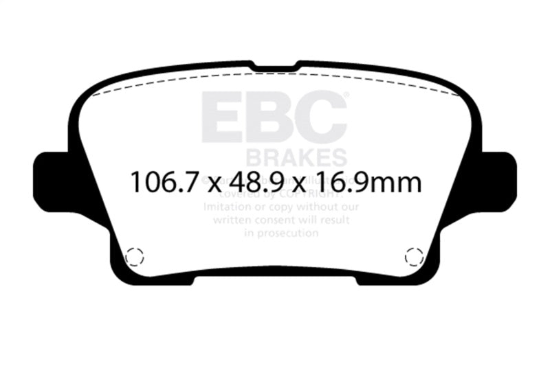 EBC 18-20 Buick Regal Sportback 3.6L Greenstuff Rear Brake Pads