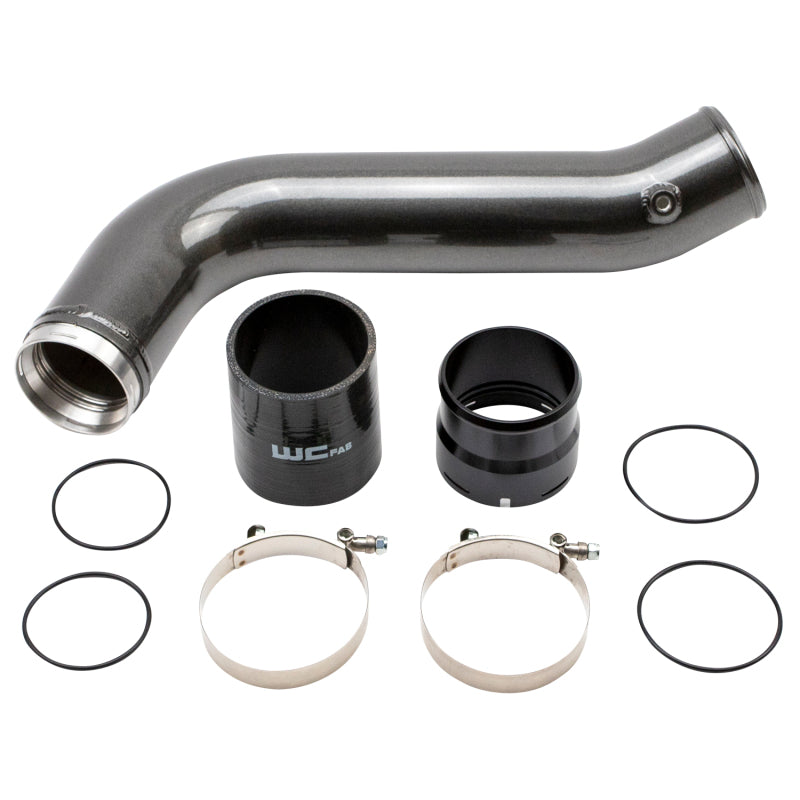 Wehrli 20-26 GM Duramax L5P Passenger Side 3.5in Intercooler Pipe - Gun Metal