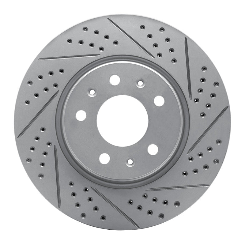 R1 03-08 Cadillac Seville Front Right Drilled & Slotted Geo-Carbon Rotor