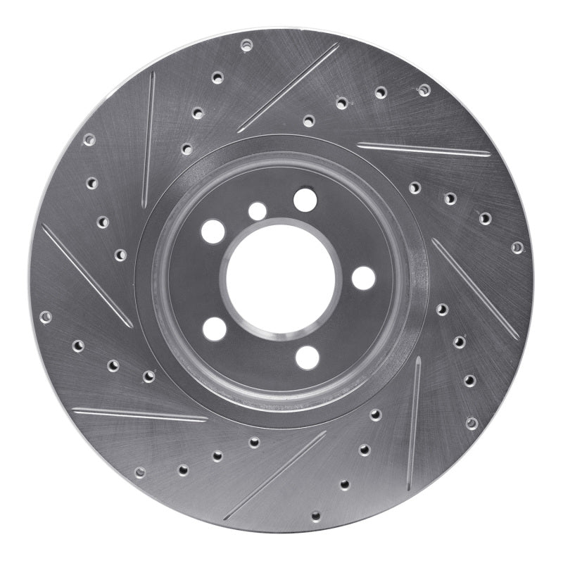 DFC 03-05 Land Rover Range Rover Front Right Drilled & Slotted Silver Brake Rotor