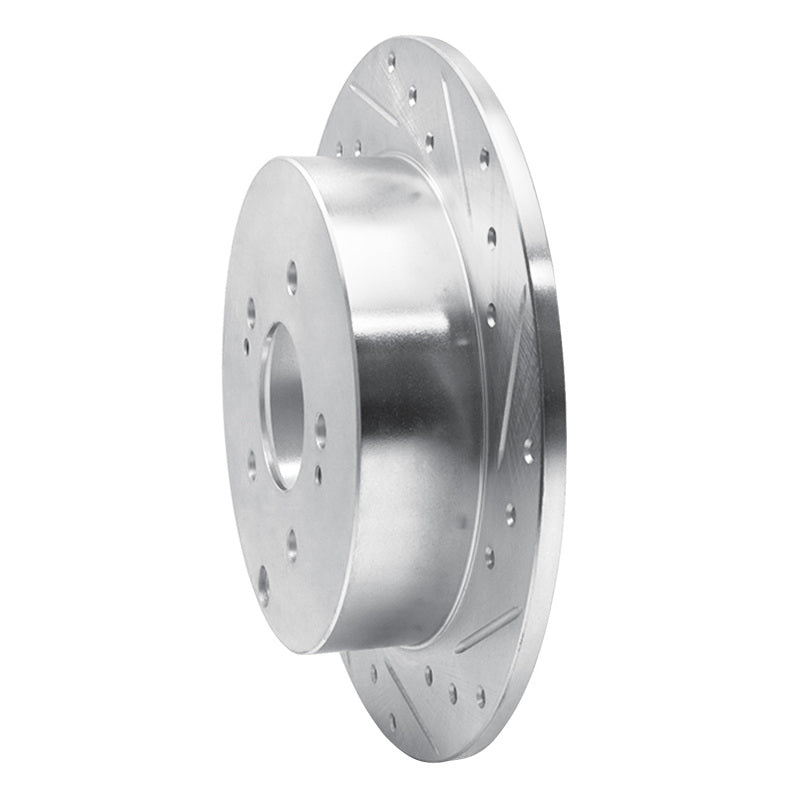DFC 04-11 Mitsubishi Endeavor Rear Right Drilled & Slotted Silver Brake Rotor