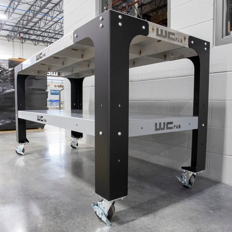 Wehrli Modular Steel Work Bench Top/Shelf Kit - 32in x 72in x .120in Thick (Grey & Raw Steel)