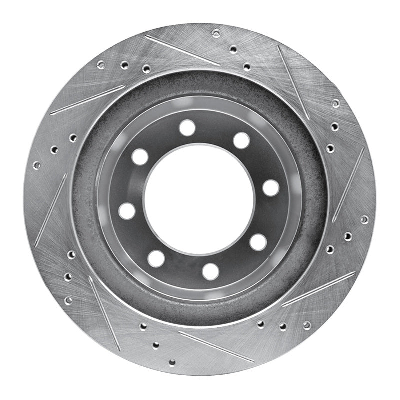 DFC 03-08 Dodge Ram 3500 Rear Left Drilled & Slotted Silver Brake Rotor
