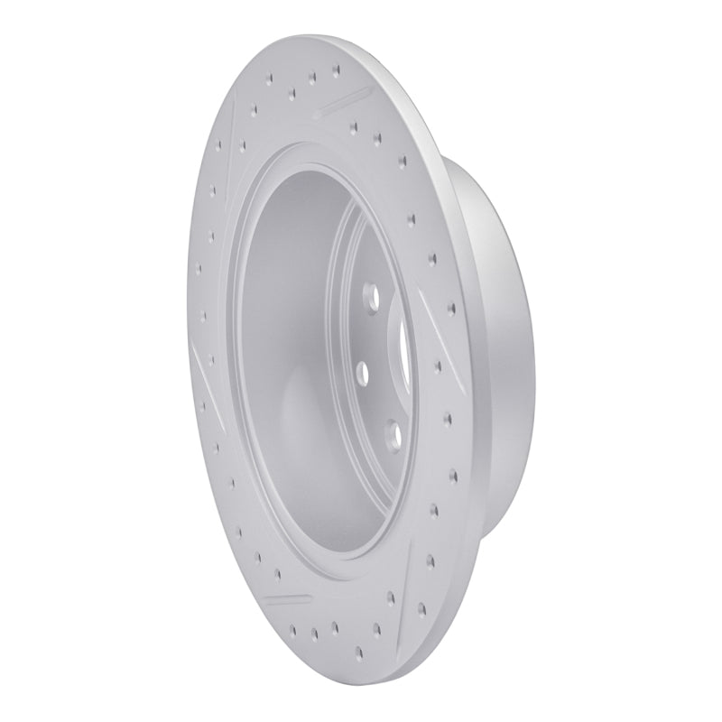 R1 02-25 Nissan Altima Rear Right Drilled & Slotted Geo-Carbon Rotor