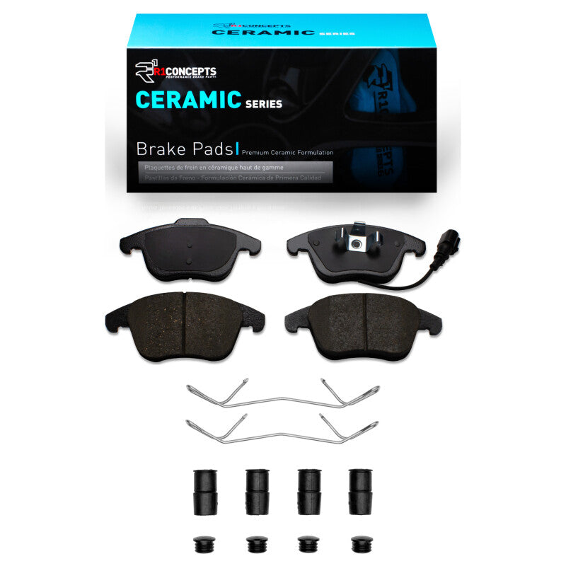 R1 2009-2024 Audi Q3 (Mexico) Front R1 Ceramic Pads & Hardware Kit