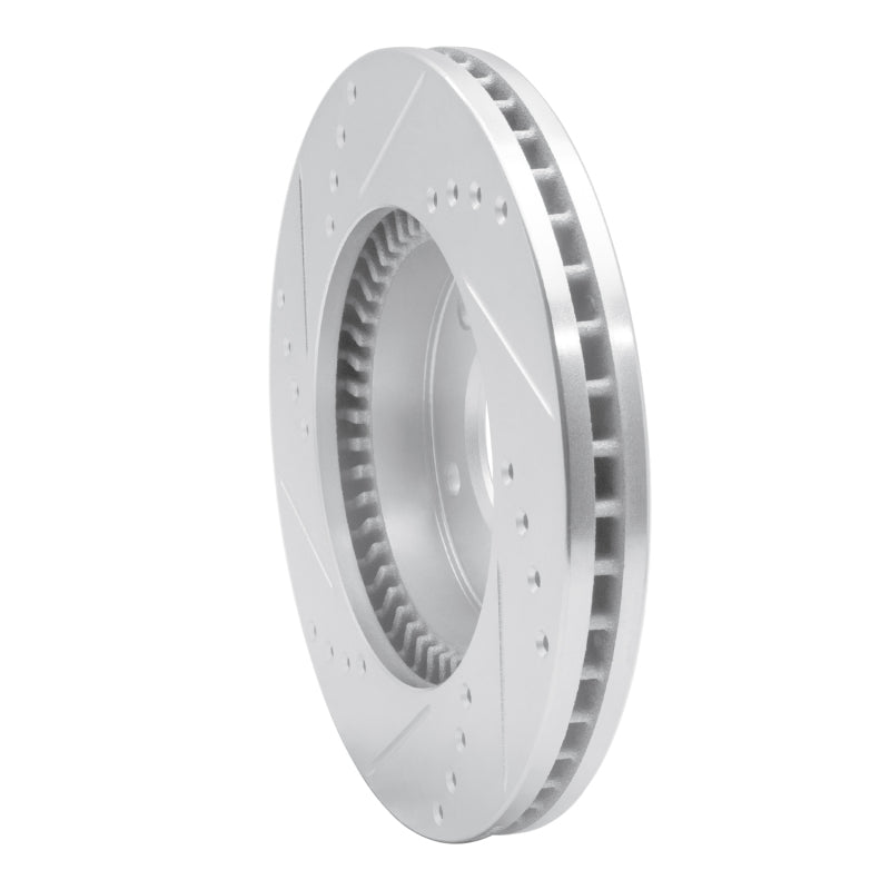 DFC 95-06 Mazda Millenia Front Right Drilled & Slotted Silver Brake Rotor