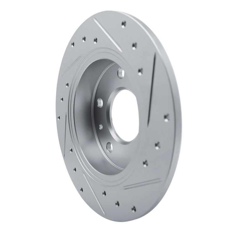 R1 20-25 Buick Encore GX Rear Left Drilled & Slotted Silver Brake Rotor