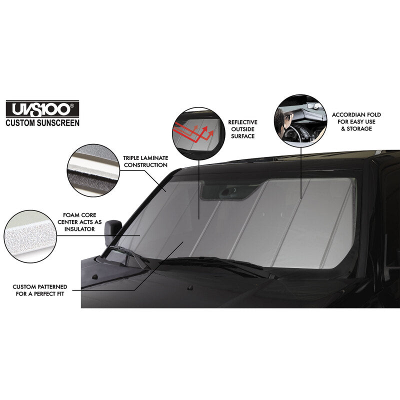 Covercraft 2025+ GMC Yukon UVS100 Custom Sunscreen - Silver