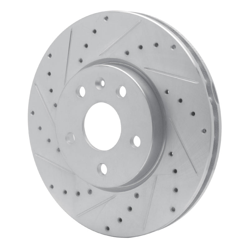 DFC 10-25 Buick Allure Front Left Drilled & Slotted Silver Brake Rotor