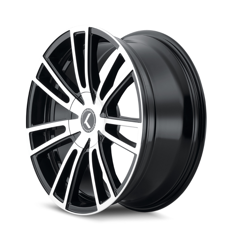 Kraze KR183 Spectra 22x8.5 / 5x110/127 BP / 38mm Offset / 72.62mm Hub Gloss Black Machined Wheel