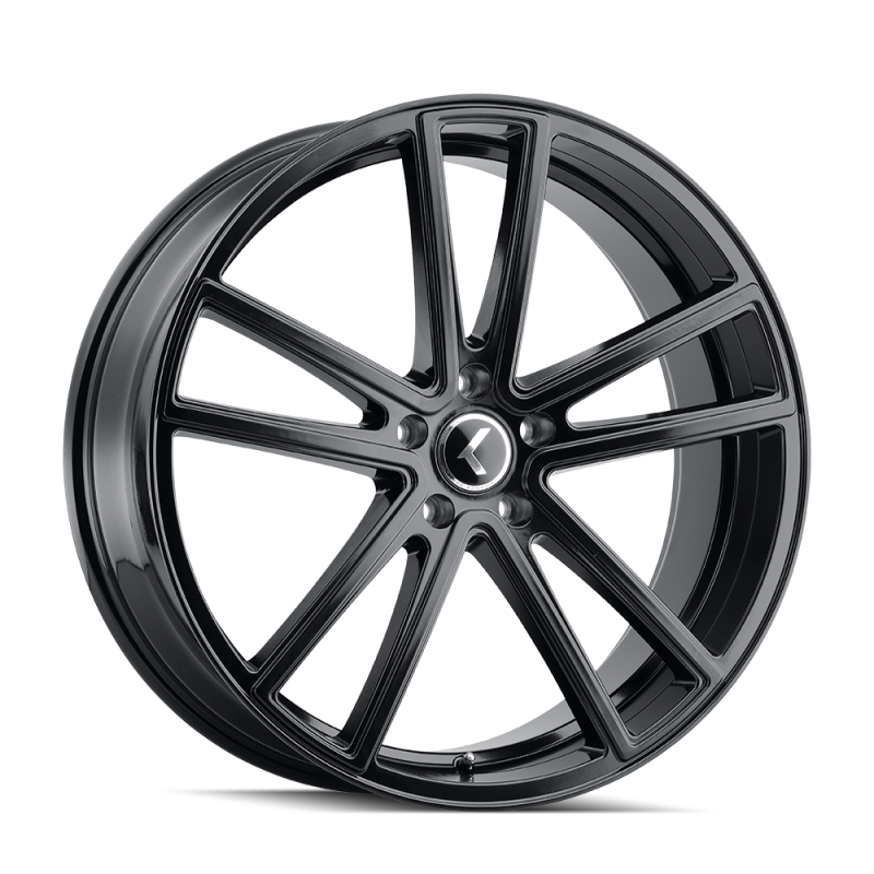 Kraze KR190 Lusso 20x8.5 / 5x115 BP / 38mm Offset / 72.62mm Hub Gloss Black Wheel
