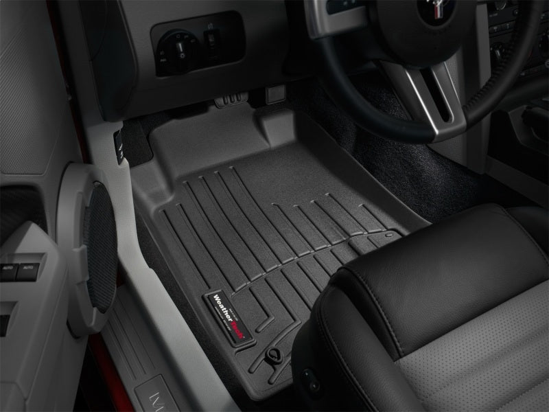 WeatherTech 05-09 Ford Mustang Front FloorLiner - Black