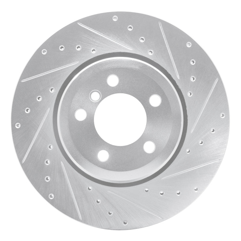 DFC 02-05 BMW 760i Rear Right Drilled & Slotted Silver Brake Rotor
