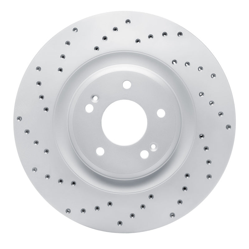 DFC 19-22 Hyundai Veloster N Front Left Drilled Geoperformance Rotor