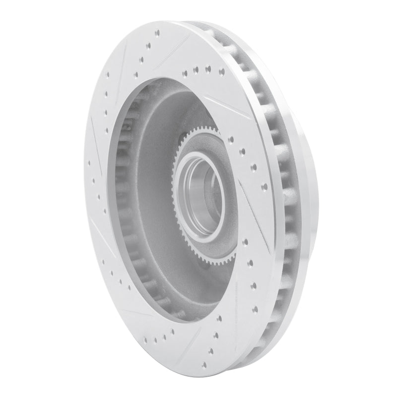 R1 03-05 Ford F-250 2WD (Super Duty) Front Right Drilled & Slotted Silver Brake Rotor